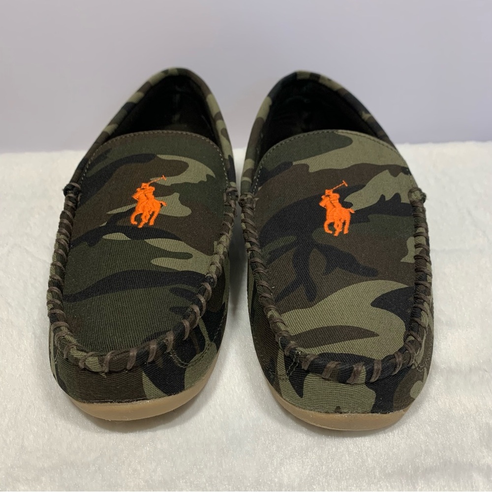 Polo Ralph Lauren Camouflage Men's Shoes Moccasins Slippers size 11 New